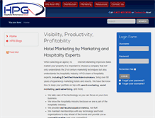 Tablet Screenshot of hospitalityperformancegroup.com
